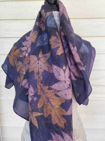 Lilac Serenade, large square scarf