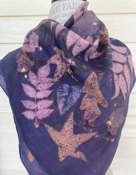 Lilac Serenade, large square scarf