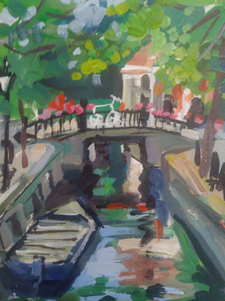 Bridge over Canal in Amsterdam