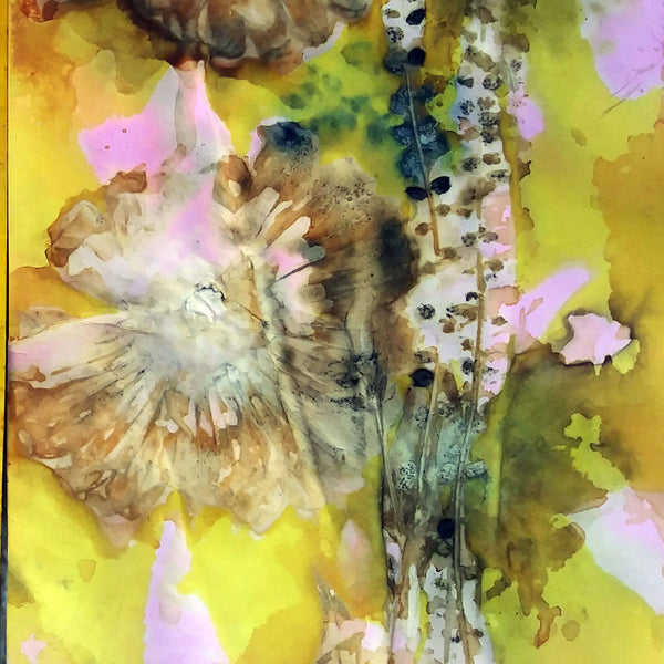 Ecoprinting on Paper February 15,2025