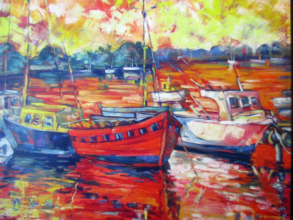 Red Boat Print