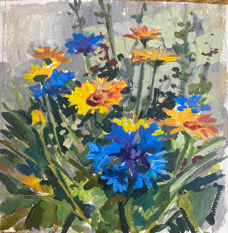 Cornflowers and Daisies