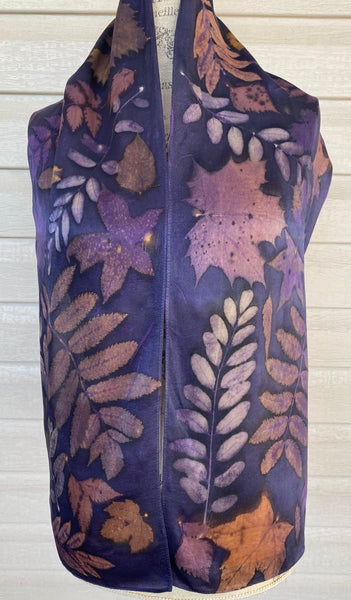 Lilac and Copper on Satin