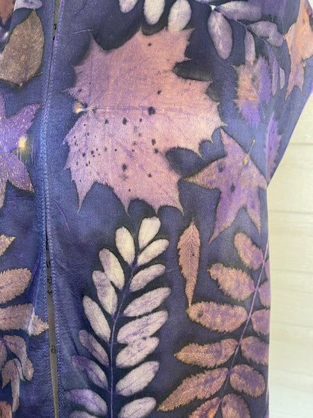 Lilac and Copper on Satin