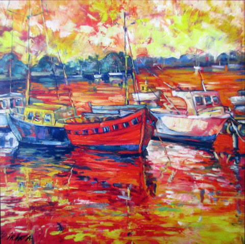 Red Boat Print
