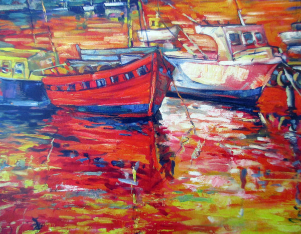Red Boat Print